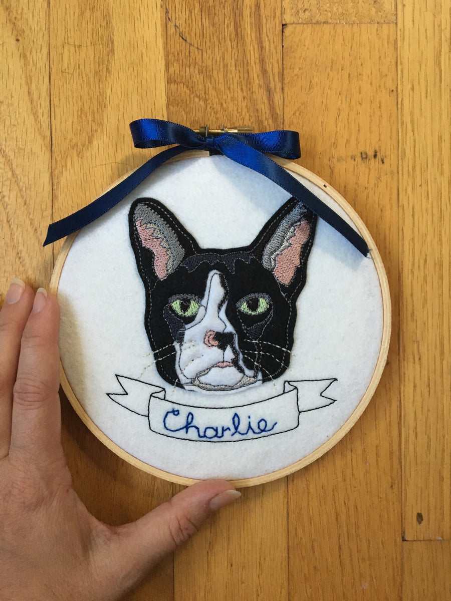 CUSTOM Embroidery Pattern. Custom Pet Portrait. Custom Embroidery Design. Custom Pet order Gift Personalized. DIY Pet Memorial. Neon Pet Art.