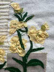 Embroidered Plantscape: Evening Primrose