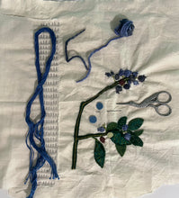Embroidered Plantscape: Wild Blueberry