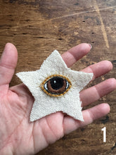 Embroidered Eye-Brown, Sew On Eye Patch, Embroidered Patch