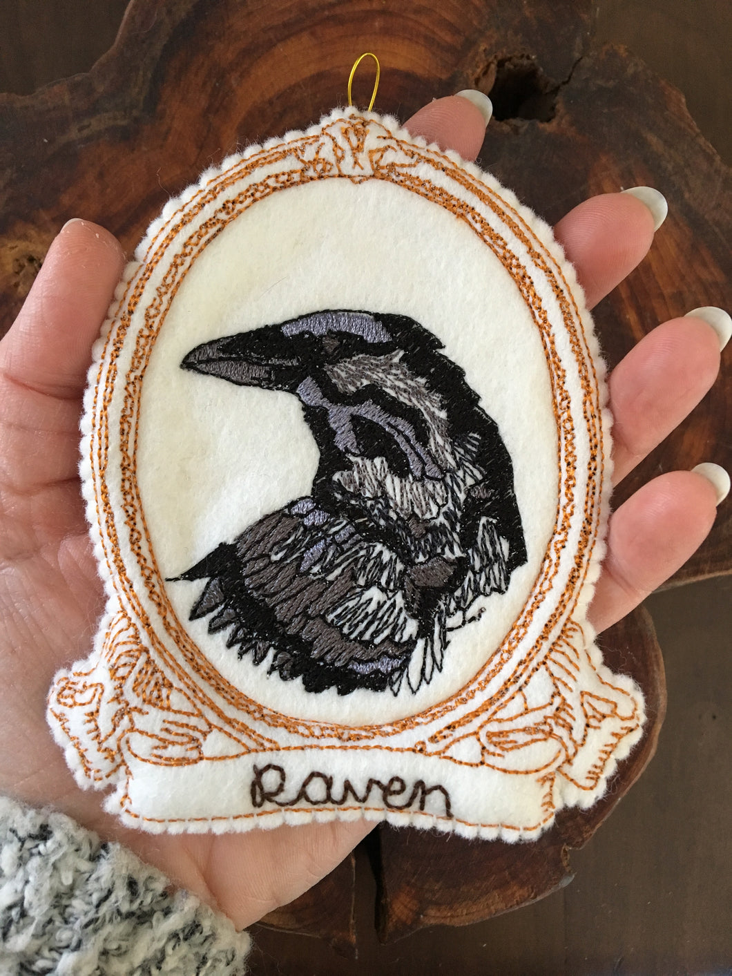 Embroidered Raven Guide