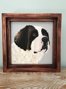 8 x 8 Custom Dog Portrait