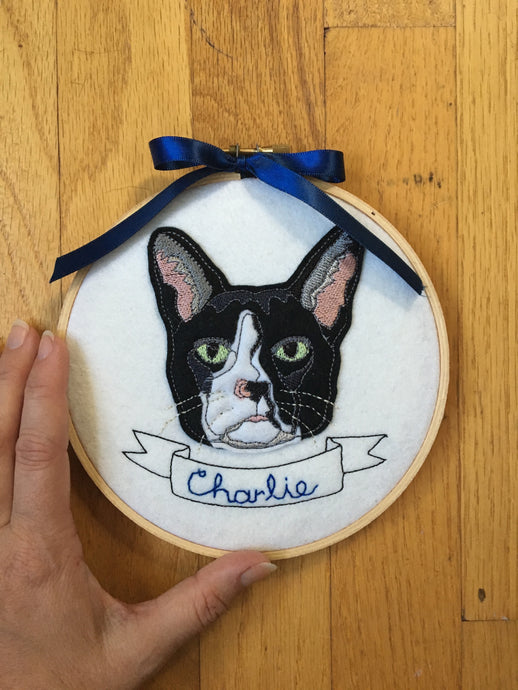 Custom Cat Portrait-Embroidery