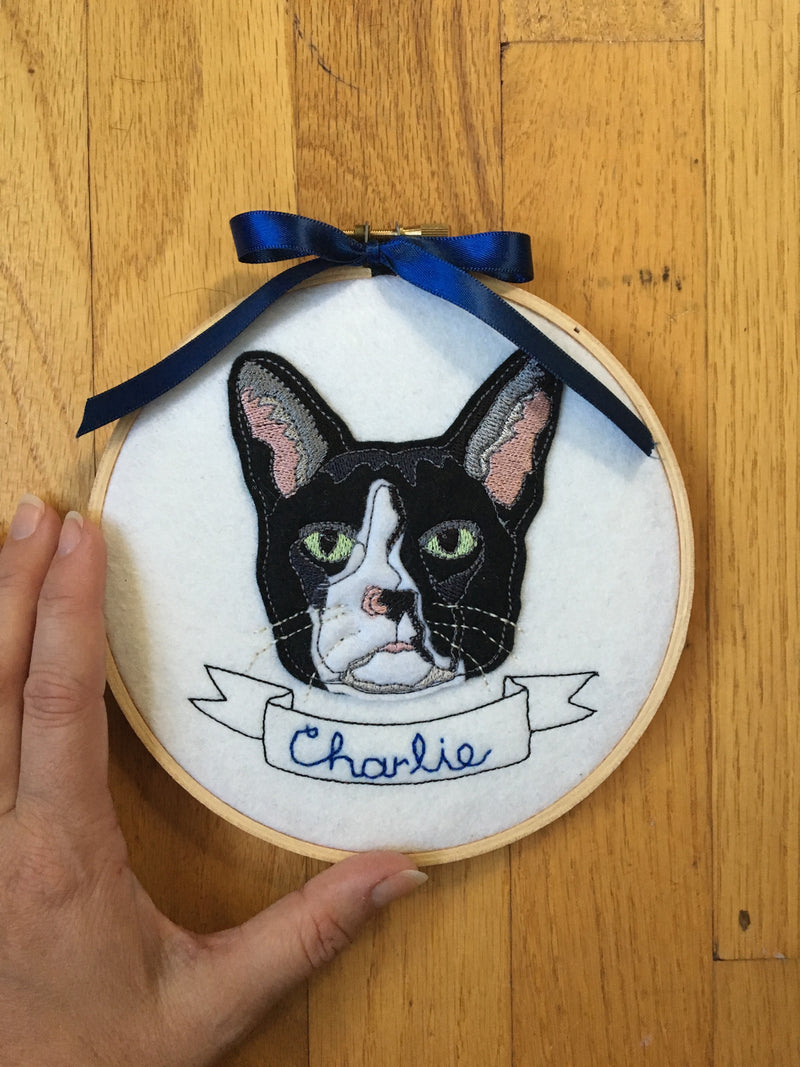 Custom Cat Portrait-Embroidery – Treehouse Crafts LLC