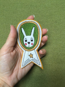 Embroidered Felt Award Ribbon with Pin back