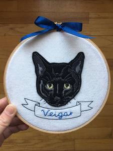 Custom Cat Portrait-Embroidery