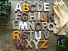 3" Felt Alphabet Set, Wool Alphabet Set