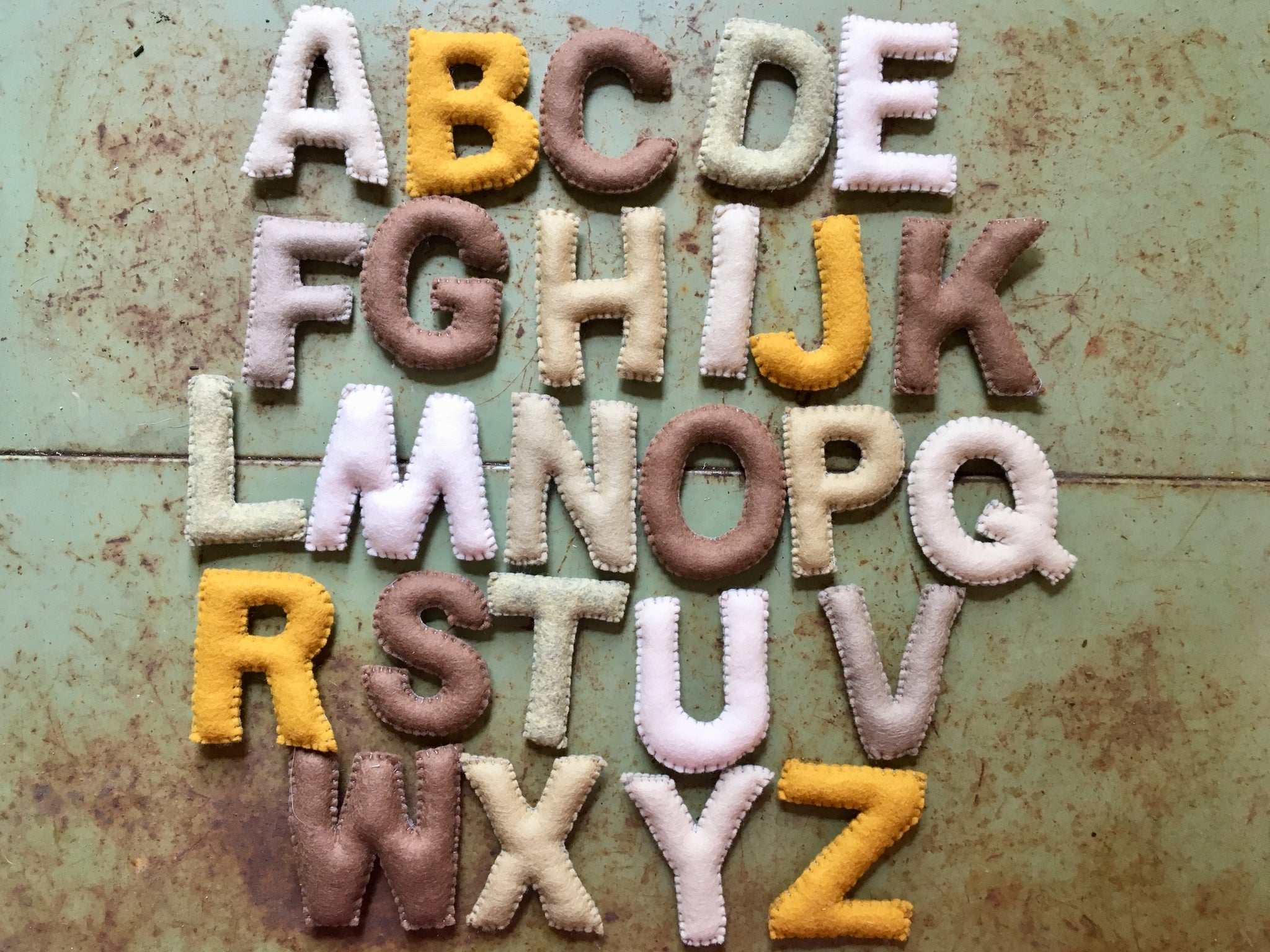 3 Felt Alphabet Set, Wool Alphabet Set – Treehouse Crafts LLC