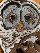 Embroidered Barred Owl, Embroidered Owl