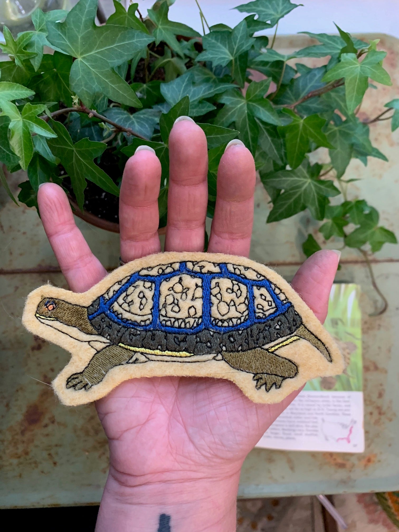Embroidered Wool Turtle Patch – Treehouse Crafts LLC
