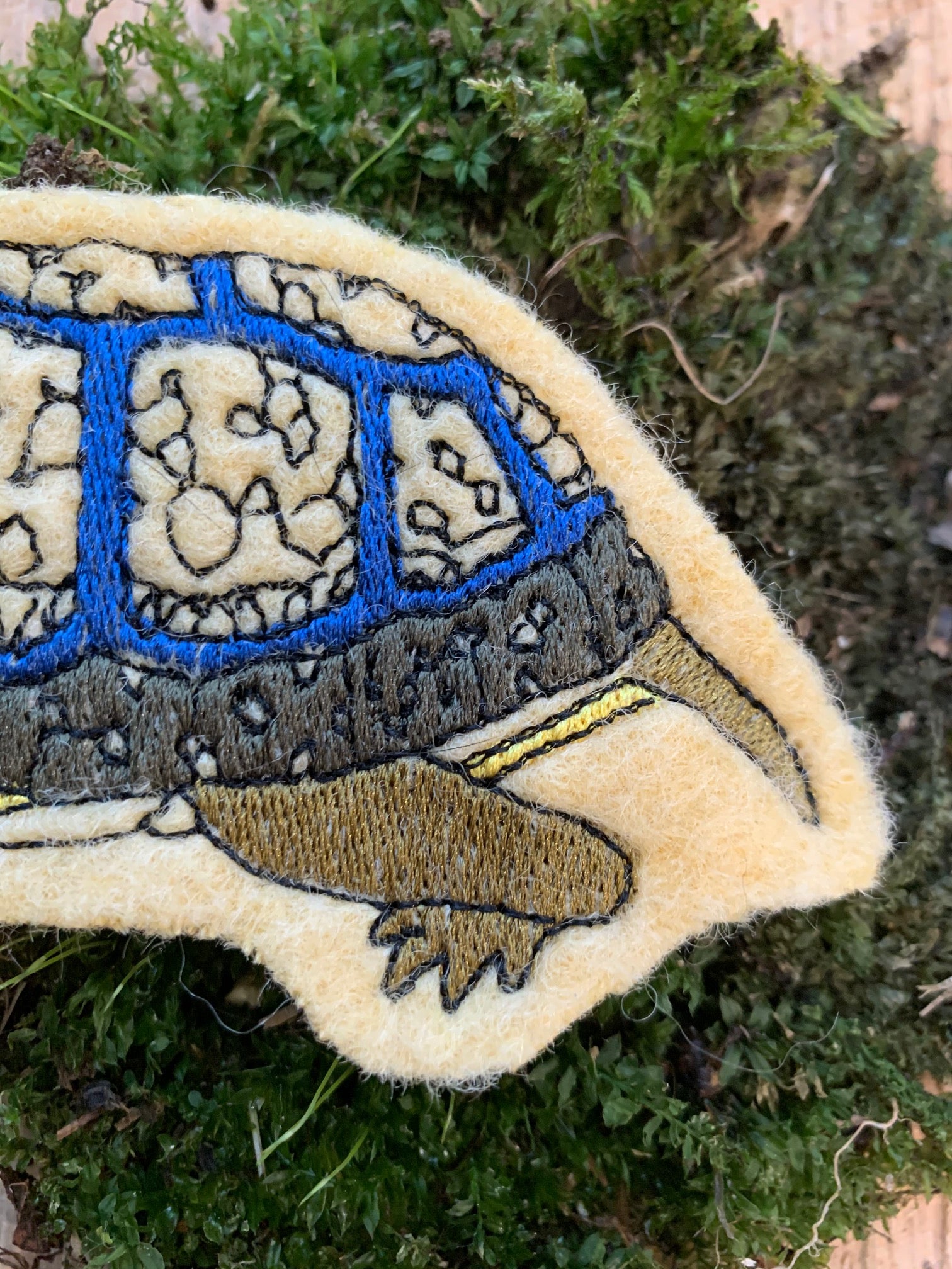 Embroidered Wool Turtle Patch – Treehouse Crafts LLC
