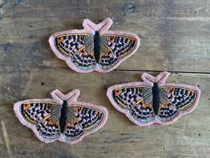 Embroidered Wool Butterfly Patch, Butterfly Patch, White Mountain Fritillary