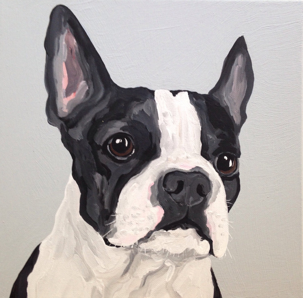 Diamond Painting DIY Dog Pet Portrait Black And White Style Design