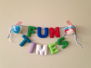 2" Custom Felt Stuffed Banner