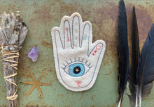 Embroidered Wool Hand with Eye Patch