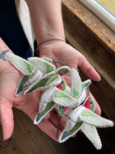 Embroidered Hummingbird