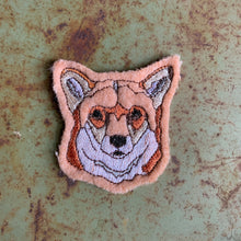 Embroidered Wool Fox Patch