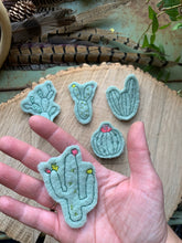 Embroidered Wool Cactus Patch set
