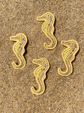 Embroidered Wool Seahorse Patch