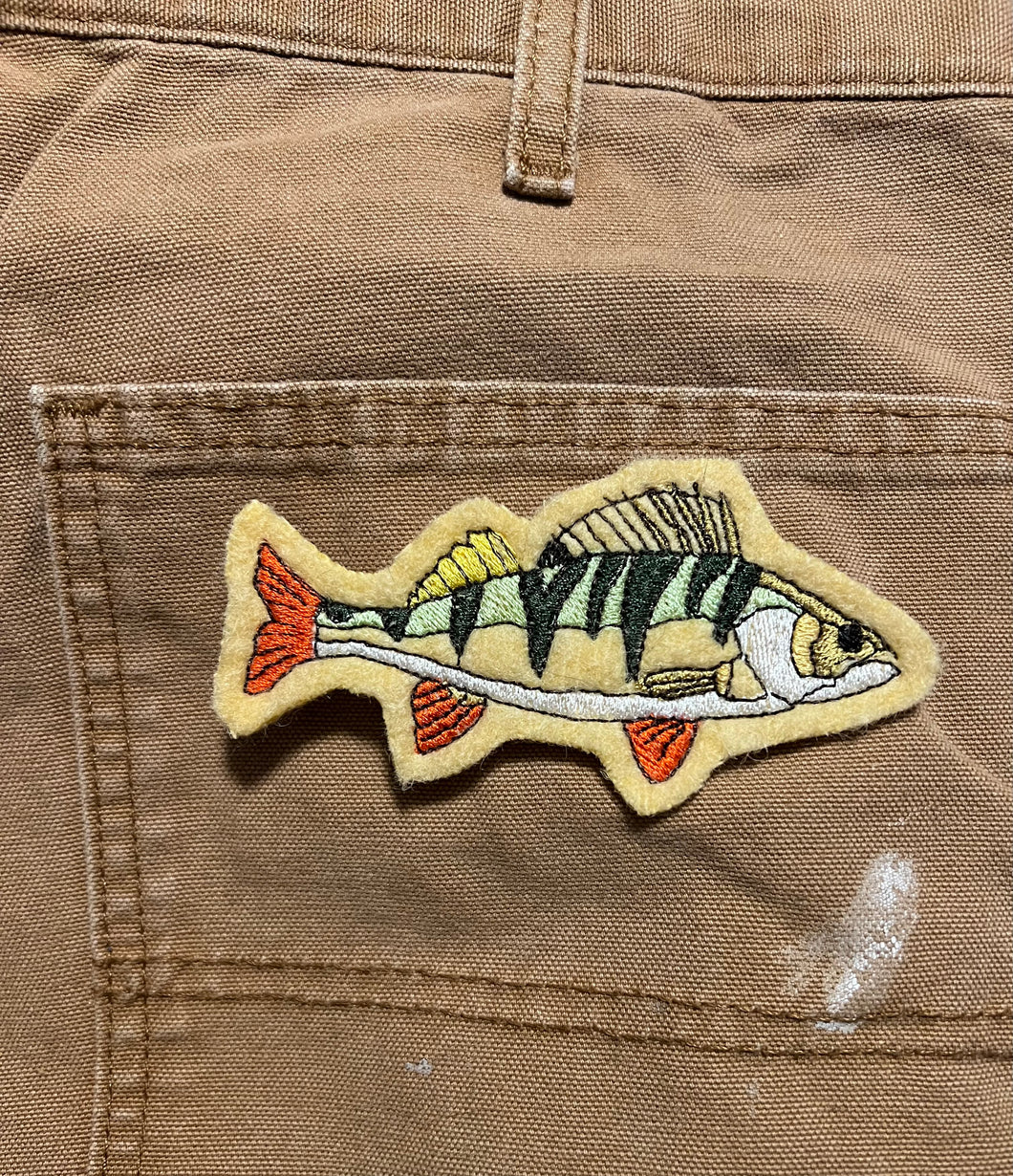 Yellow Perch Embroidered Patch – Treehouse Crafts LLC