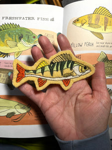 Yellow Perch Embroidered Patch