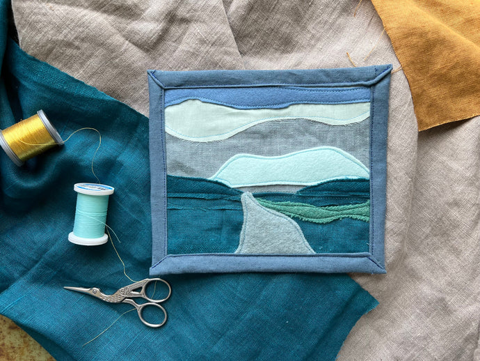 Embroidered Landscape: Delaware River south from Milford, PA